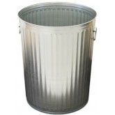 WITT Light Duty Galvanized Metal Waste Can - 32 Gallon